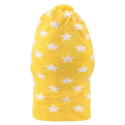Queen Style Cute Woolen Monkey Caps for Boys and Girls (Fit for Age 2-5 Years- Pack of 2) (in, Age, 2 Years, 5 Years, Beige and Yellow) - Image 5