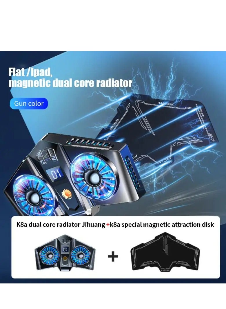 Memo K8A Magnetic Radiator Dual Cooling Fan Cooler Semiconductor Mobile Phone Radiator - Image 4
