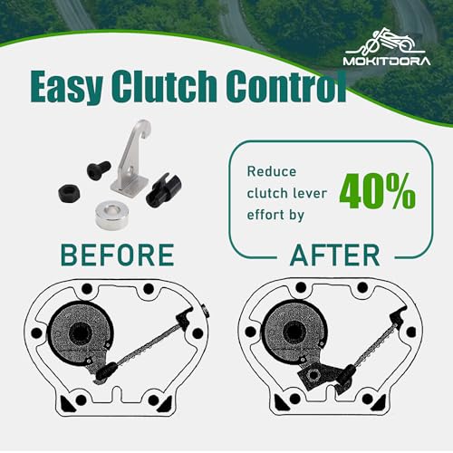MoKitDora Twin Cam Easy Pull Clutch Kit for Harley 2000-2017 Softail Standard Heritage Dyna Fat Bob Super Glide Touring Electra Street Road Glide King - Image 3