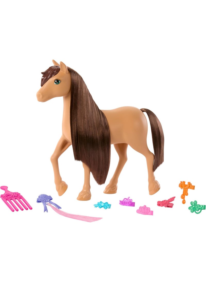 Barbie ألغاز باربي: مطاردة الخيول الكبرى - مجموعة باربي وبيبر للخيول HXJ29 - Image 1