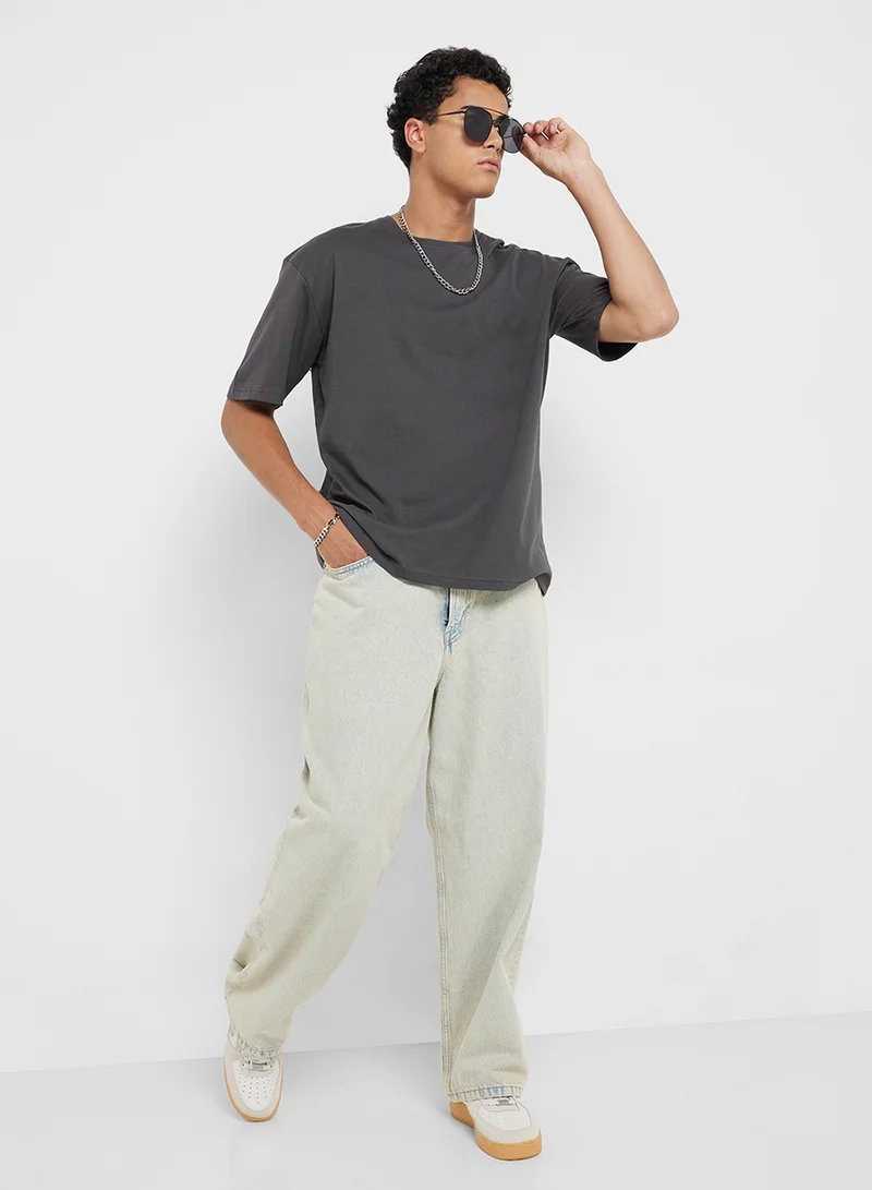 سفنتي فايف Oversized Graphic T-Shirt