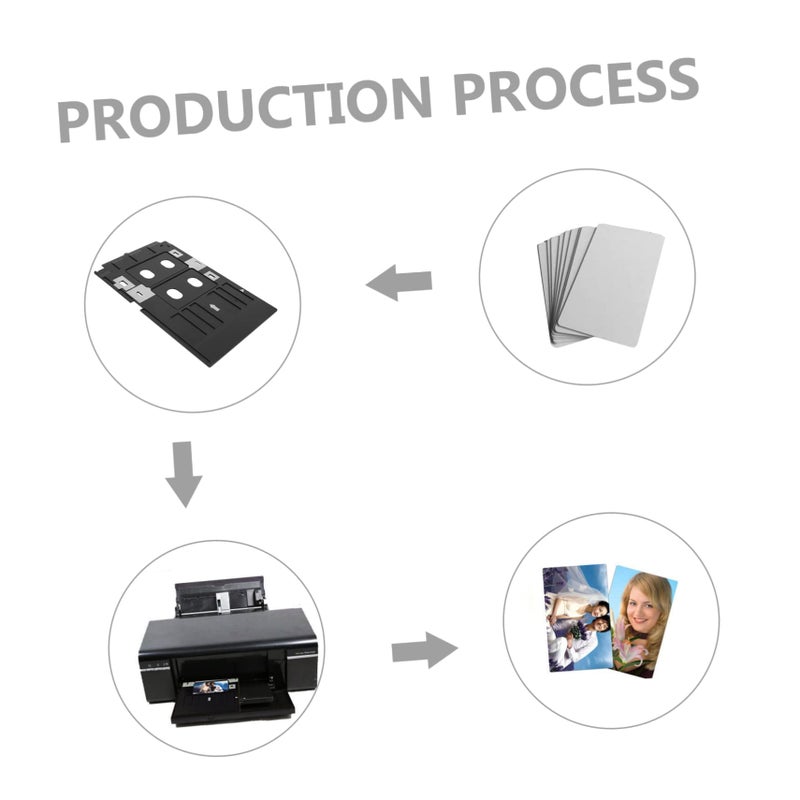 ARTIBETTER Professional PVC Card Printer Tray Reusable ID Card Printer Supplies Tray - Image 5