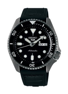 5 Sports Black Dial Automatic Silicone Strap Men's Watch SRPD65K3