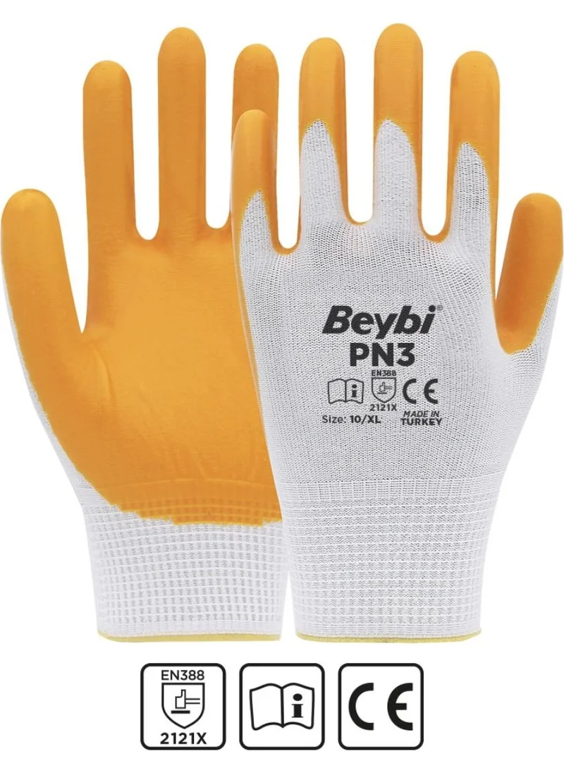 Beybi Pn 3 Work Gloves 12 Pairs Size 10