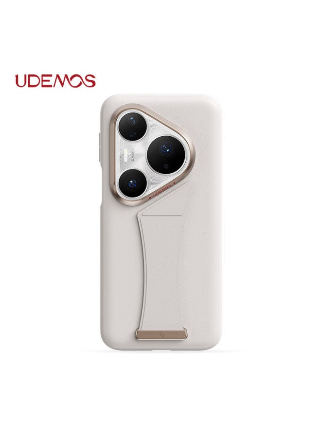 ديفينس Jise حافظة لهاتف Huawei Pura80pro+، سوار معصم، حامل، حزام يد، حافظة واقية Pura80pro، تغطية كاملة، مقاومة للصدمات، لون العاج الخزفي الأبيض - Image 4