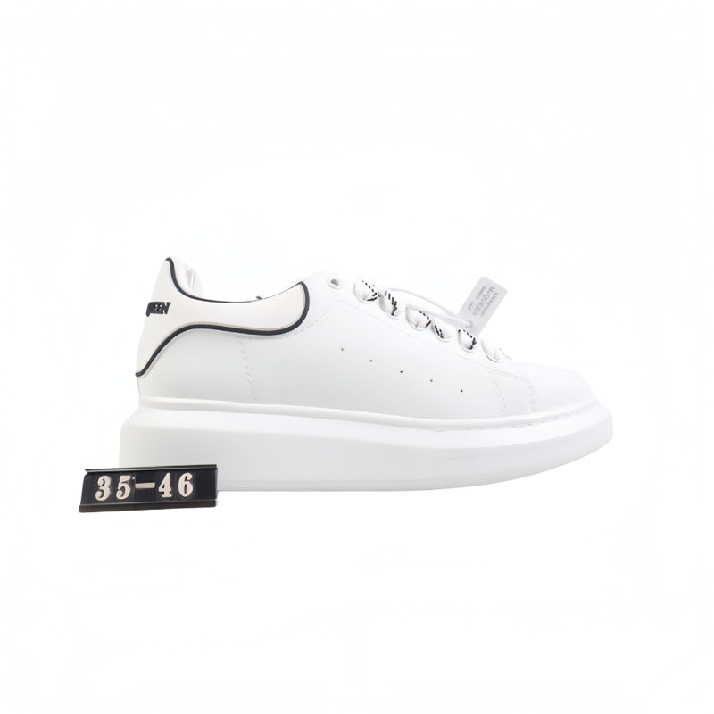 Classic White Unisex Couple Sneakers with 5cm Hidden Height Increase - Casual Low-Top Shoes for Men and Women