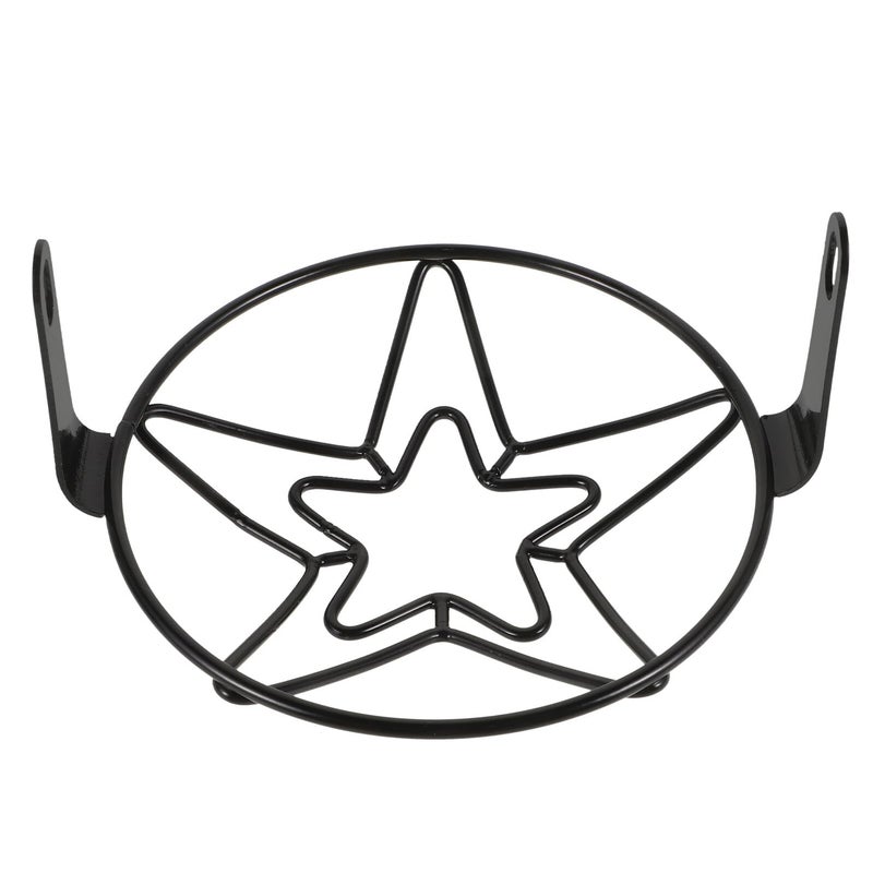 Black Motorcycle Headlight Grill Cover With Pentagram Mesh For Cruiser Bikes - Image 2