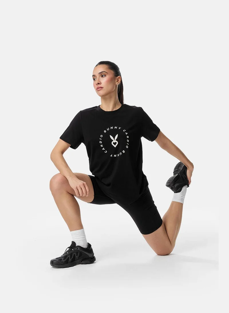 كارديو باني Cardio Bunny Signature Circular Logo Tee