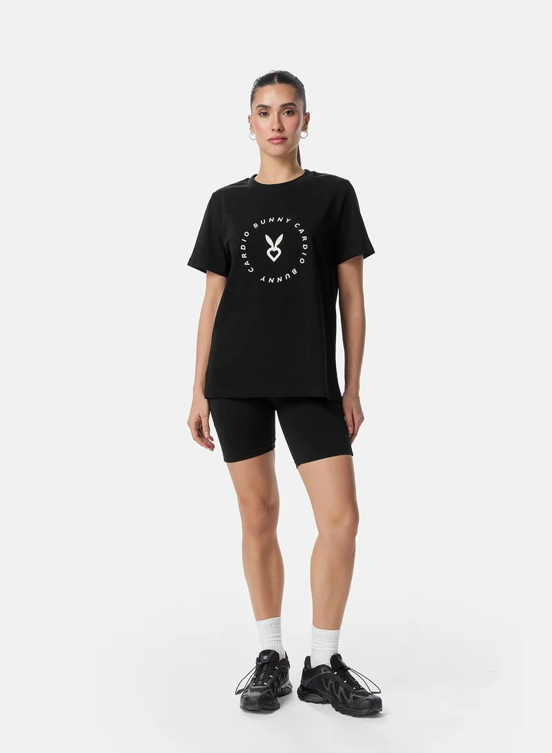 كارديو باني Cardio Bunny Signature Circular Logo Tee