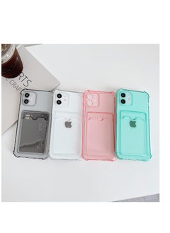 Generic Samsung Galaxy A35 Clear Case with Card Slot Soft TPU Bumper Slim Protective Cover with Card Holder Cute Card Holder Slim Fit Protective Phone Cover - Clear  - Image 2