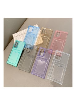 Generic Samsung Galaxy A35 Clear Case with Card Slot Soft TPU Bumper Slim Protective Cover with Card Holder Cute Card Holder Slim Fit Protective Phone Cover - Clear  - Image 4