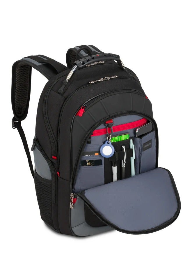 Wenger Pegasus 17 Inch Laptop Backpack - Black/Grey - Image 4