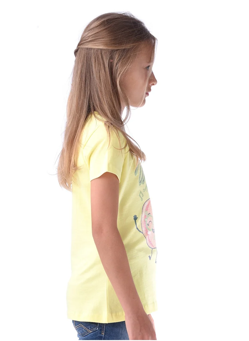 victor and jane Victor and jane Girls' T-shirt - Yellow