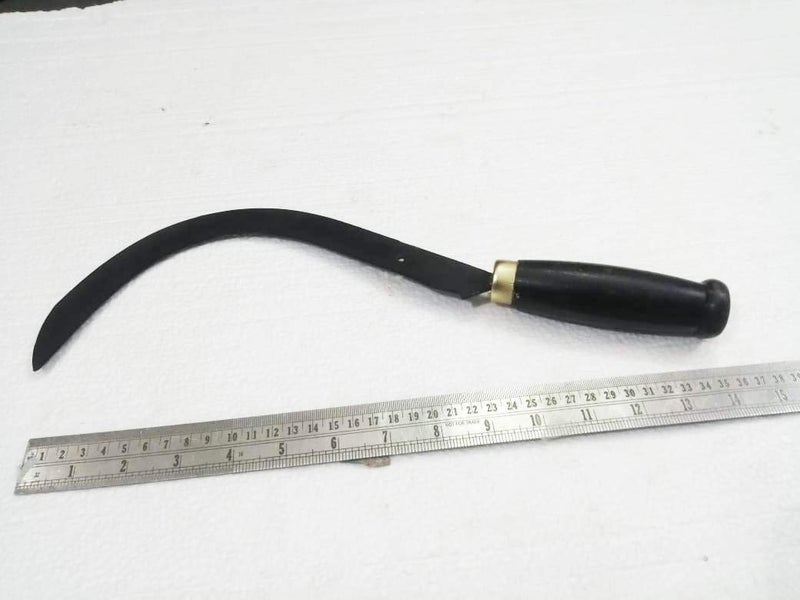 FTE Paddy Cutting Curved Saw with Sharp Teeth and Wooden Handle for Gardening and Agriculture Purpose 36 cm 14 inch - Image 5