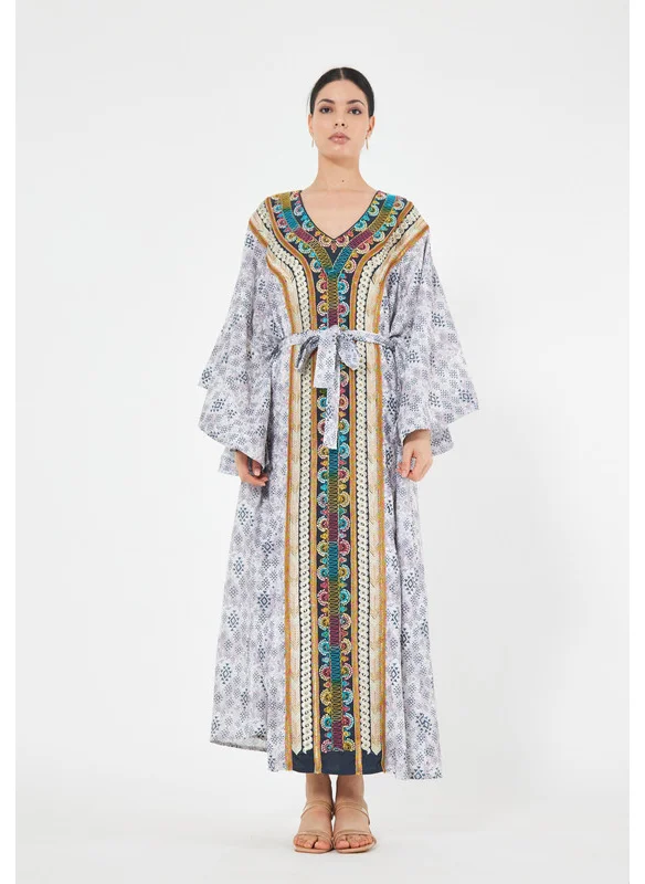 ذوق Multicolor Drop Shoulder Jalabiya