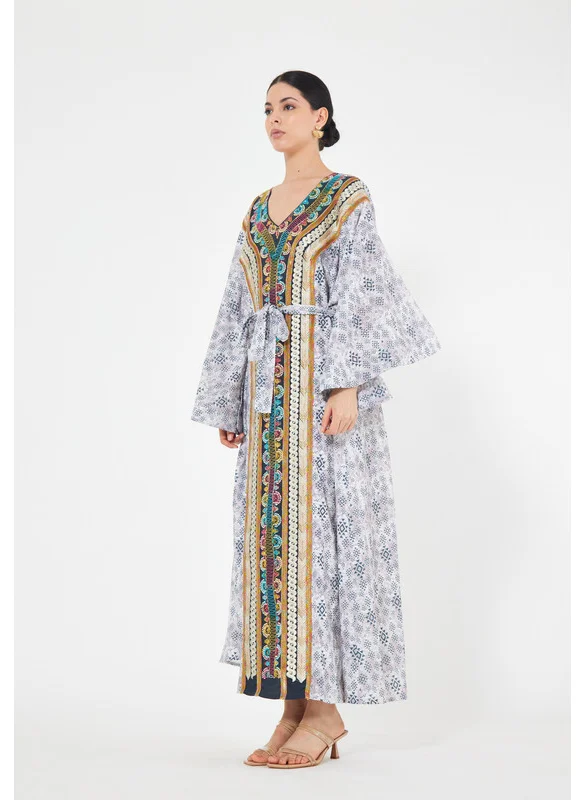 ذوق Multicolor Drop Shoulder Jalabiya
