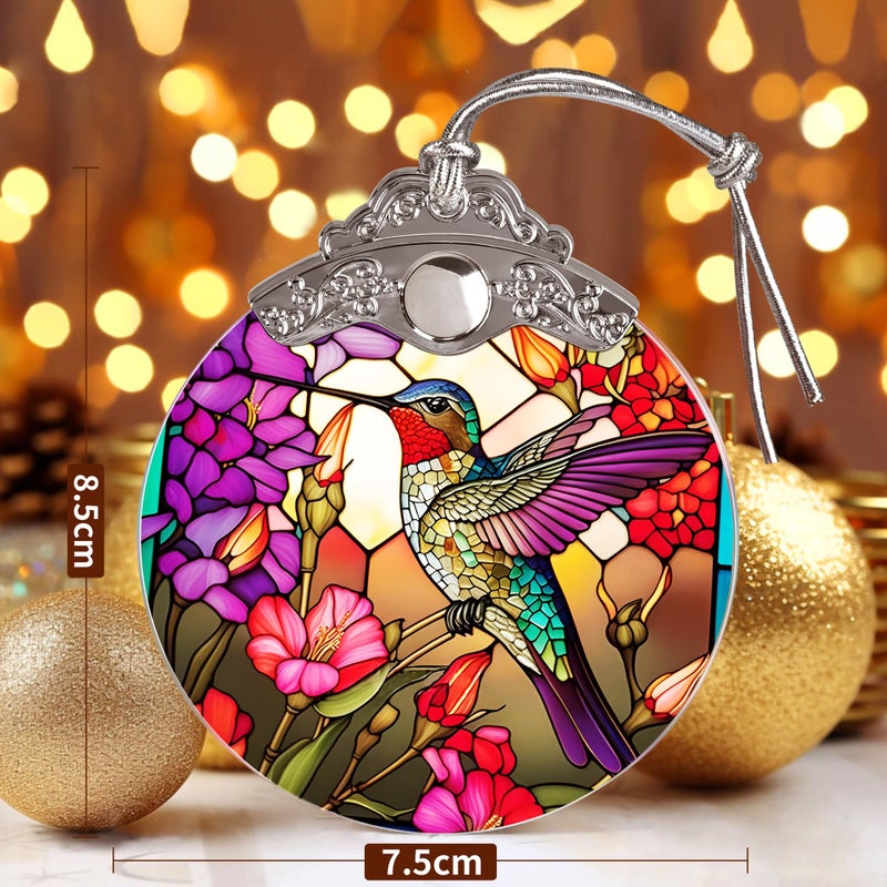 Jocidea Hummingbird Christmas Ornament - Jocidea Hummingbird Decor - Hummingbird Christmas Tree Ornament - Hummingbird Christmas Decorations - Hummingbird Gifts Ideas - Xmas Gifts for Hummingbird Lover - Image 3