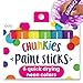 Ooly Chunkies 6 Neon Paint Sticks For Kids Tempera Paint Sticks Neon Colors Set No Mess Quick Drying Art Supplies for Toddlers and Kids - Image 3