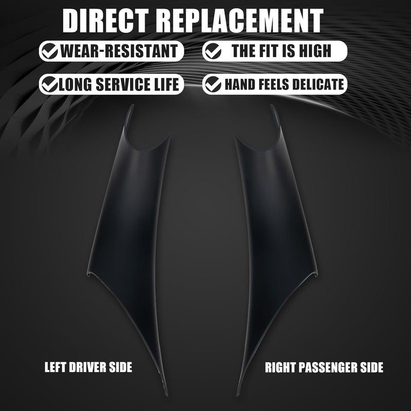 WEILEITE Interior Door Pull Sticky Handle Cover Accessories Fit for BMW 3 4 Series 318,320,328,330,335,M3 F30/F31/F34/F80 2012-2018 418,420,428,430,435,440,M4 F32/F33/F36/F82/F83 2013-2019(Black) - Image 2