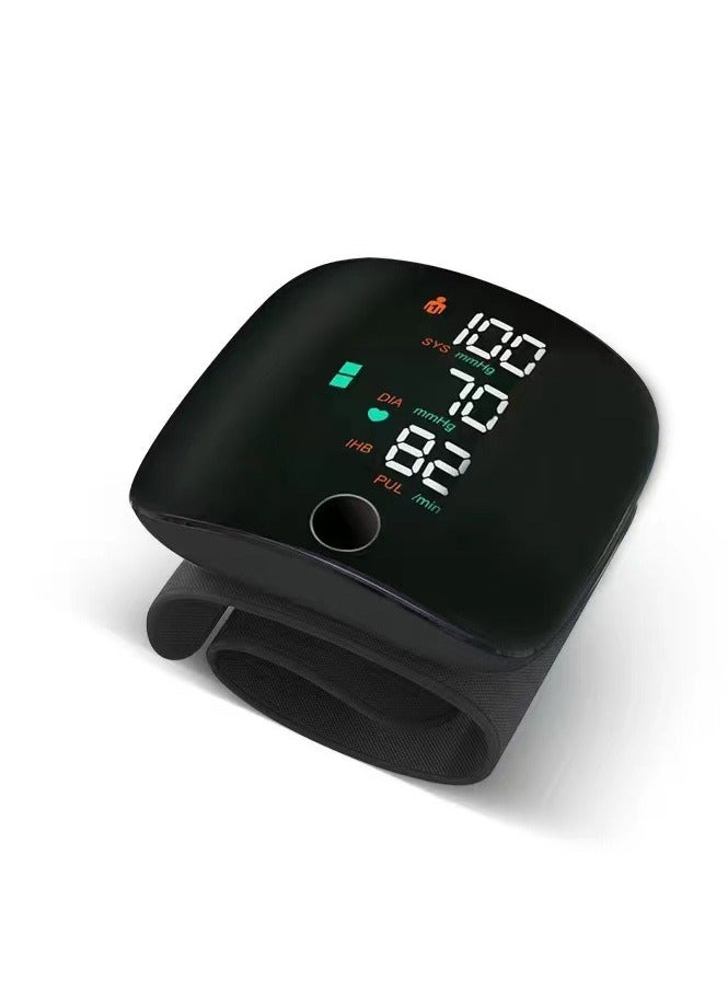 Generic Digital Wrist Blood Pressure Monitor Recharge Sphygmomanometer Tonometer Recharge Tensiometer Heart Rate Pulse Meter (Arabic version） - Image 2