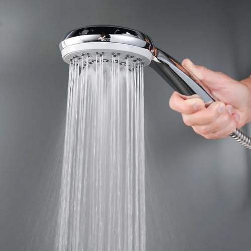 ALTON SHR22355 ABS, 4-INCH, 5-Function Hand Shower With 1.5 Meter Hose Pipe And Wall Hook, Silver - Image 5