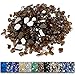 Grisun Copper Fire Glass for Fire Pit, 1/2 Inch High Luster Reflective Tempered Glass Rocks for Natural or Propane - Image 2