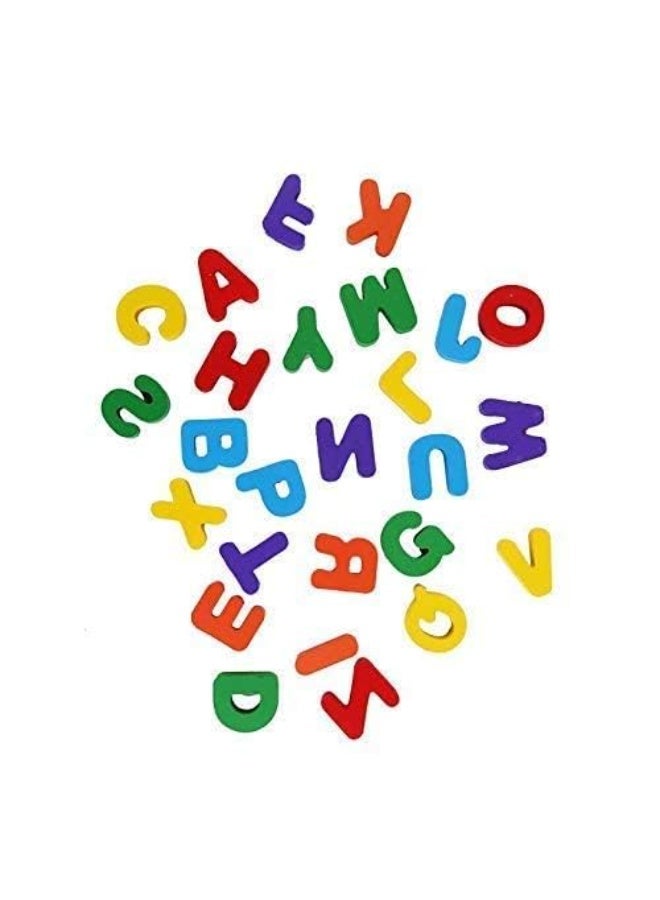 نيفيو لوح لغز الحروف الأبجدية الخشبي – لعبة تعليمية لتعلم الحروف للأطفال – لعبة مونتيسوري تعليمية ما قبل المدرسة – بازل تعليمي ملون - Image 3