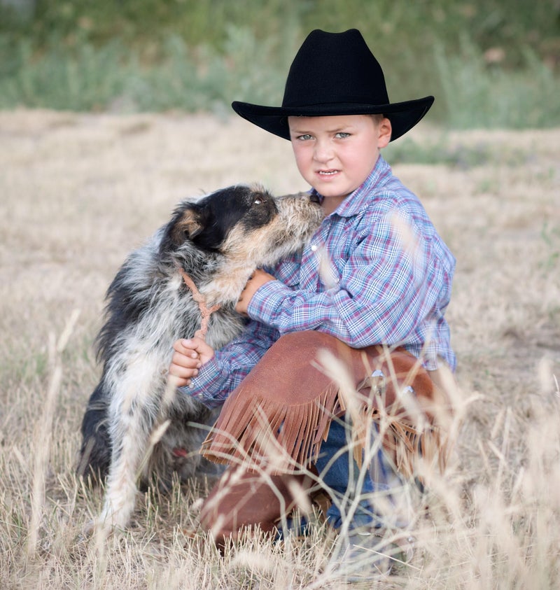 Jastore Kids Western Cowboy Hat for Girl Boy Wide Brim Beach Cowgirl Hat with Belt Buckle Cattleman Cowboys Hats (US, Age, 5 Years, 10 Years, Black) - Image 5