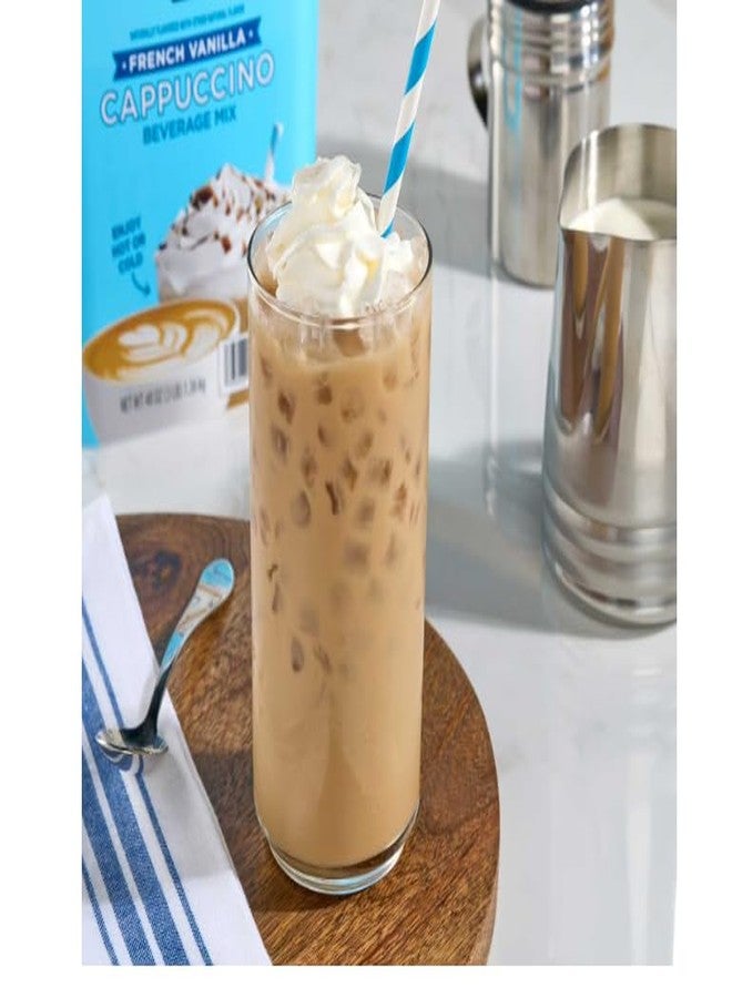 French Vanilla Cappuccino Beverage Mix, Arabica Coffee, 48 oz, 54 Servings, Hot or Cold - Image 5