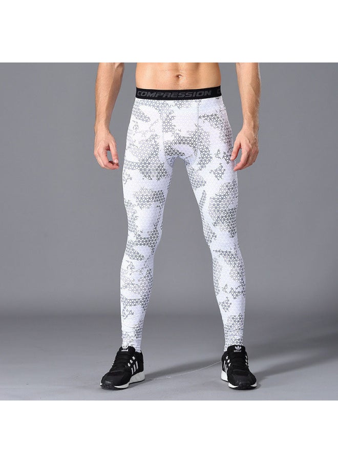 Generic - Swimwear Source Sports Quick-drying Pants Compressed Pants Running Camouflage Fitness Pants Sports Tights Men's Summer-Color:8090-7- - Image 1