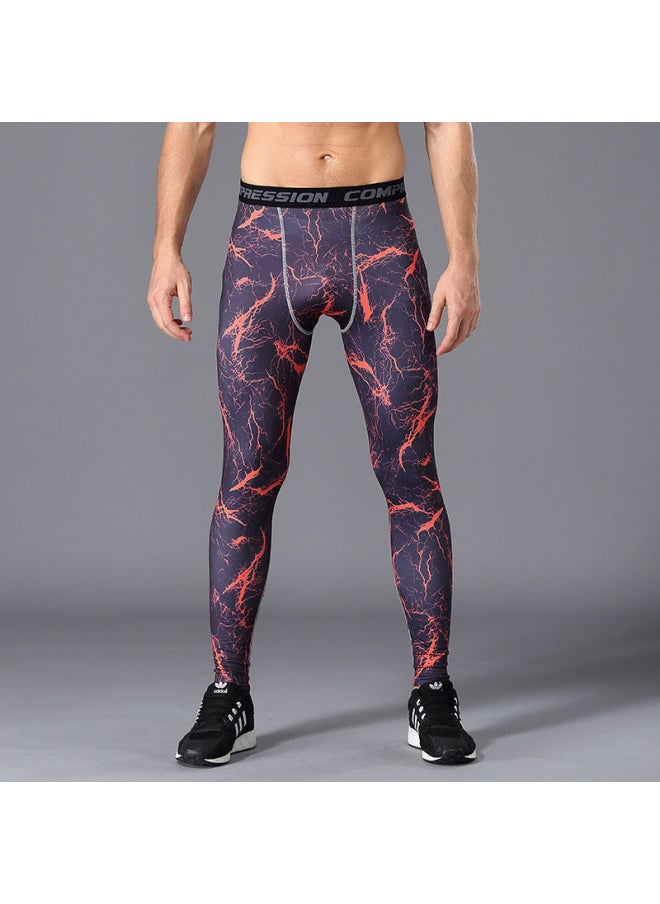Generic - Swimwear Source Sports Quick-drying Pants Compressed Pants Running Camouflage Fitness Pants Sports Tights Men's Summer-Color:8090-7- - Image 1