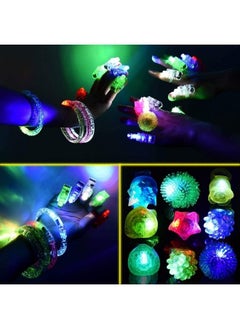 83Pcs Led Light Up Toys Party Favors Glow in the Dark Party Supplies for Kid/Adults Halloween with 50 Finger Lights, 8 Jelly Rings, 5 Flashing Glasses, 5 Bracelets, 5 Fiber Optic Hair Lights an - pzsku/Z1583ADF620B25733AC55Z/45/_/1690378599/4091b096-8bb2-4ba2-b85d-7cabbcdc031a