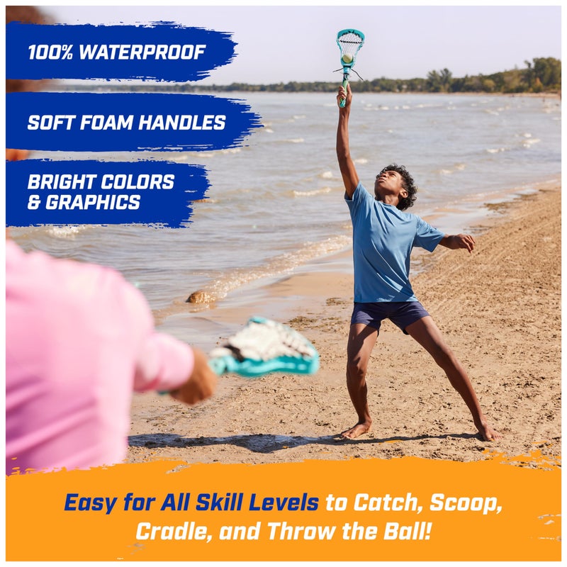SwimWays Hydro Lacrosse, Blue, Outdoor Games for Adults & Kids, Swimming Pool Accessories and Pool Party Games, Blue - Image 3