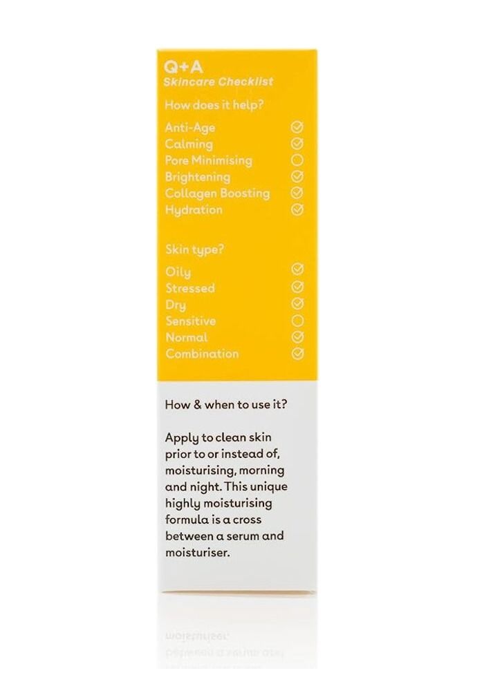 Q+A Anti-Aging Serum Rich In Vitamin C, Which Works To Lighten The Skin, Unify Its Color And Increase Collagen Production -30ml - Image 2