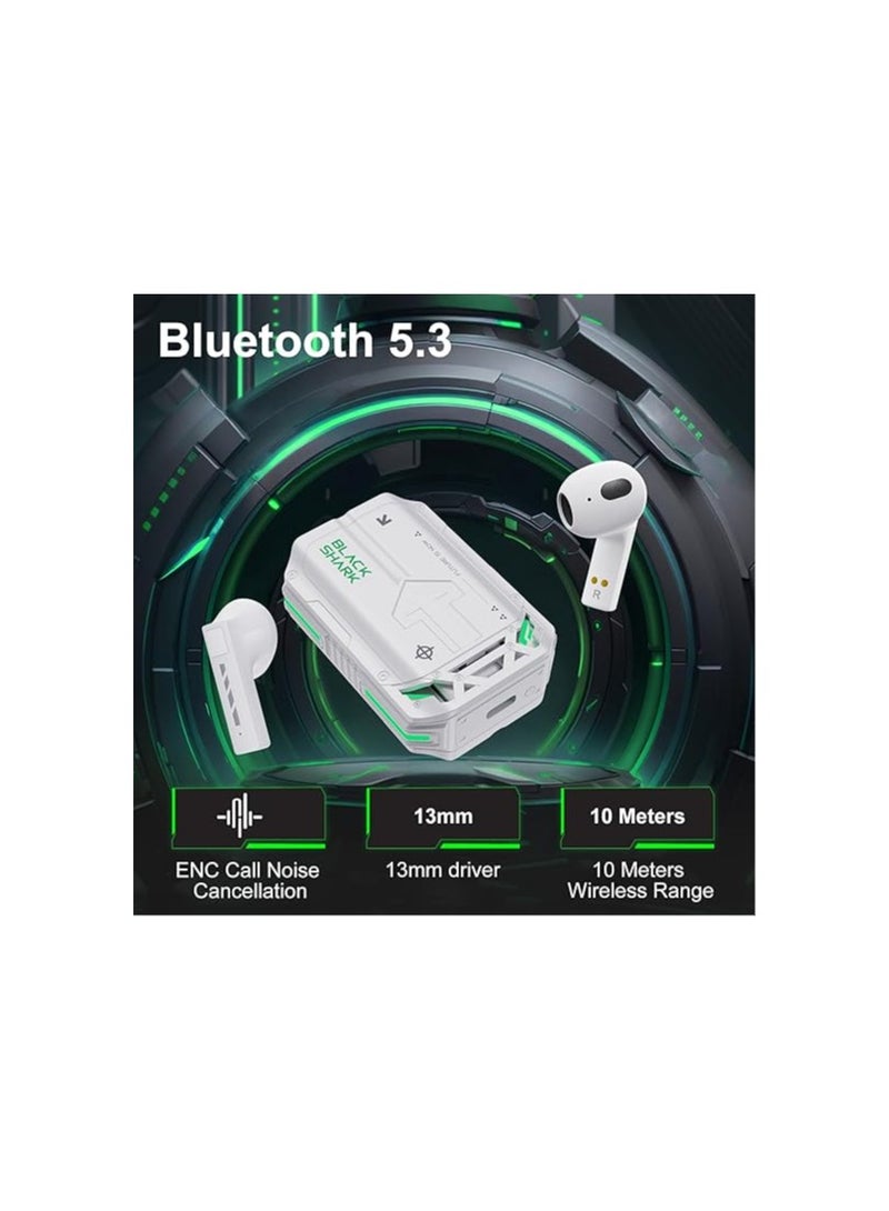 بلاك شارك سماعات أذن لاسلكية تعمل بتقنية البلوتوث، تحكم باللمس مع شحن، تشغيل، باس عميق، سماعات ستيريو مقاومة للماء، داخل الأذن، ميكروفون مدمج لأجهزة الكمبيوتر المحمول/أندرويد - Image 3