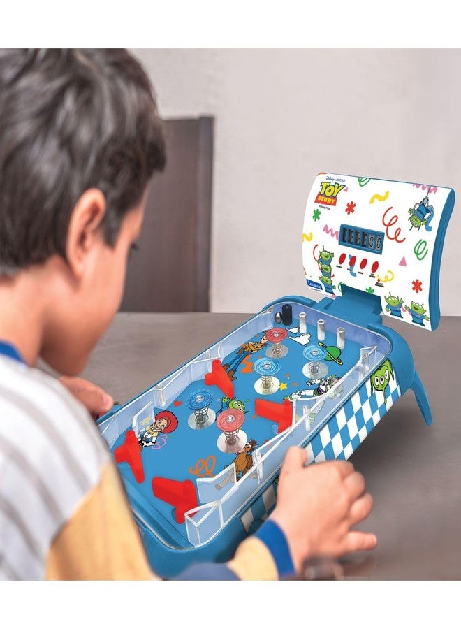 LEXiBOOK, Toy Story, Electronic Table Pinball, Digital Scoring LCD, Sounds and Lights, 4 Flippers and 5 Bumpers, Adjustable Stands, Ball Included, Blue, JG610TS - Image 3
