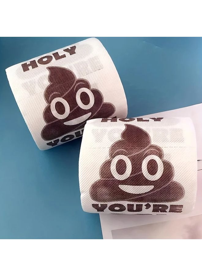 Funny 30th 40th Birthday Toilet Paper Roll With Poop Design Home Party Decorations Style 50 - Image 4