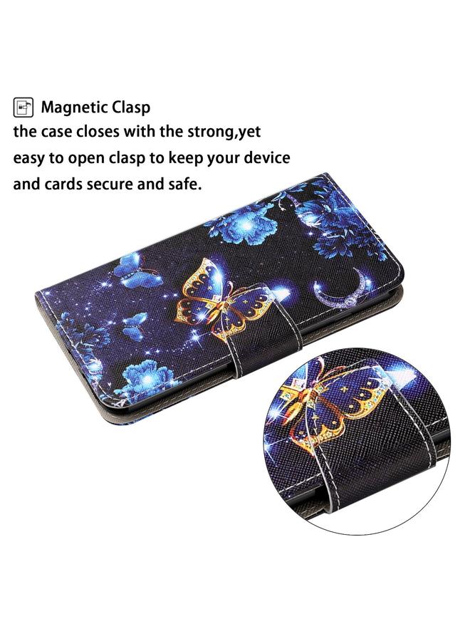 Zaboon Case For Huawei P30 lite Colored Drawing Pattern Horizontal Flip Leather Case with Holder & Card Slots & Wallet & Lanyard - Image 4