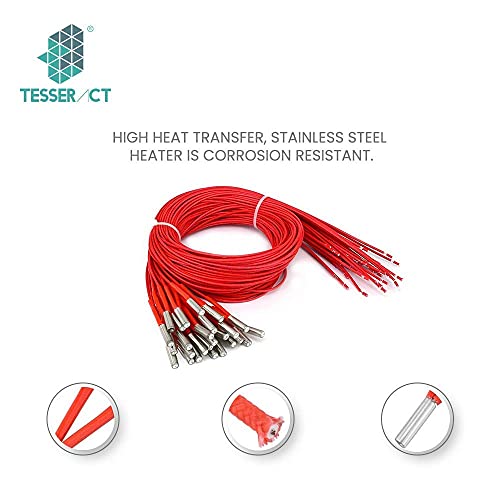 TESSERACT 24V 40W Heater Cartridge 620 Ceramic Hotend for 3D Printer I Compatible with CR-10S Pro, CR-X, Ender 3, Ender 3X, Ender-3 Pro, Ender 3 V2, Prusa Mendel, Anet E10 (Qty - 5 pieces, 24V 40W) - Image 3