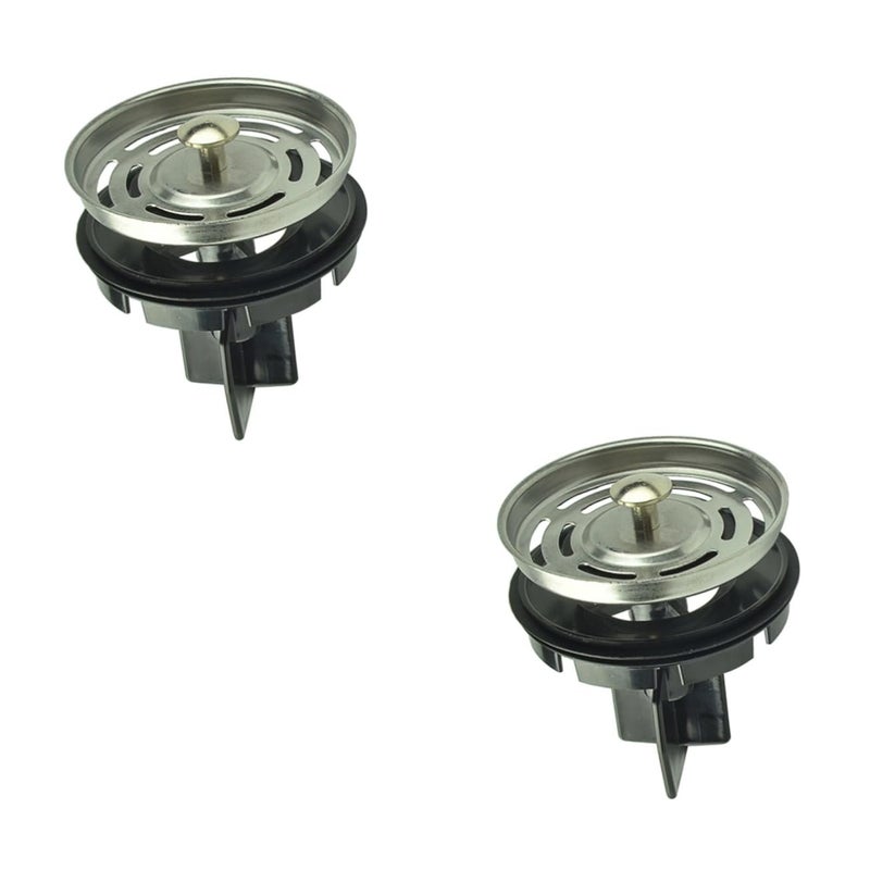 2 Pack Multifunctional Kitchen Sink Drain Plug Detachable Easy Clean Anti Clogging Filter - Image 2