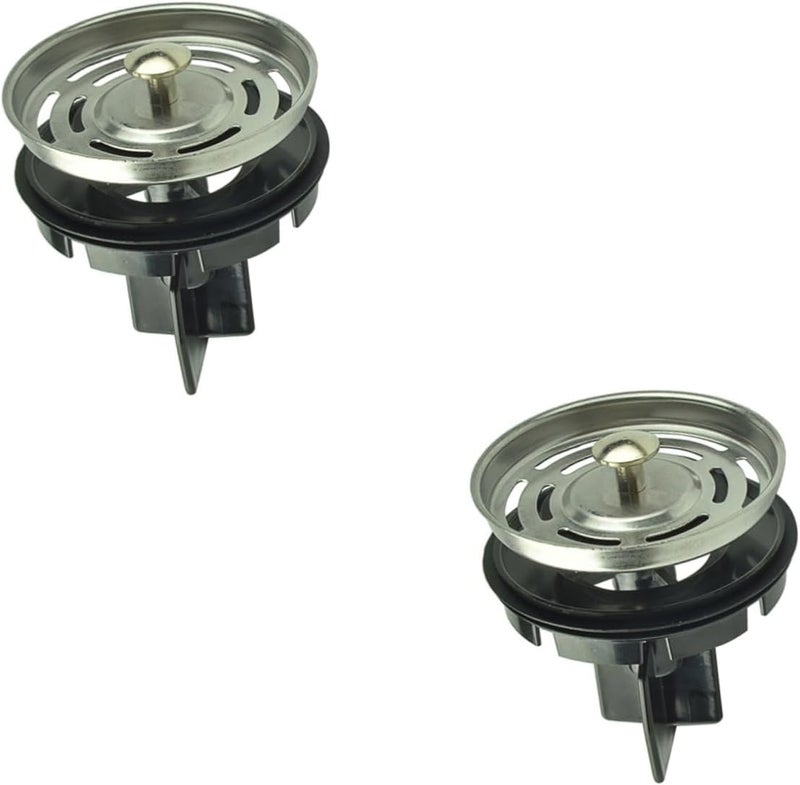 2 Pack Multifunctional Kitchen Sink Drain Plug Detachable Easy Clean Anti Clogging Filter - Image 1