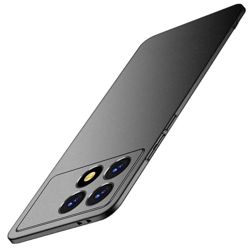 غطاء واقي بPC لـ Redmi Turbo 3 مع مقاوم للصدمات وحماية من السقوط مع مقاوم للصدمات مع تغطية كاملة مع ملمس غير لامع باللون أسود باللون الأسود باللون الأحمر - Image 2