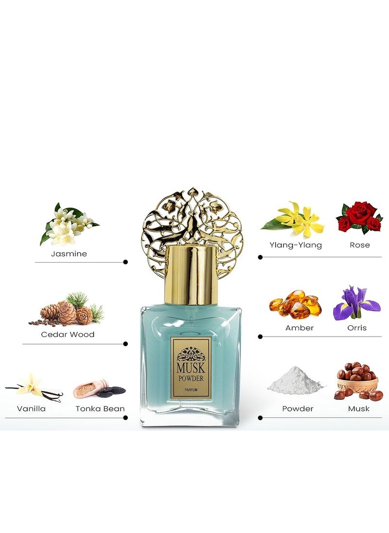 AMD Perfumes Musk Collection Musk Powder By AMD Perfumes Women Fragrance EDP 30ml  - Image 3