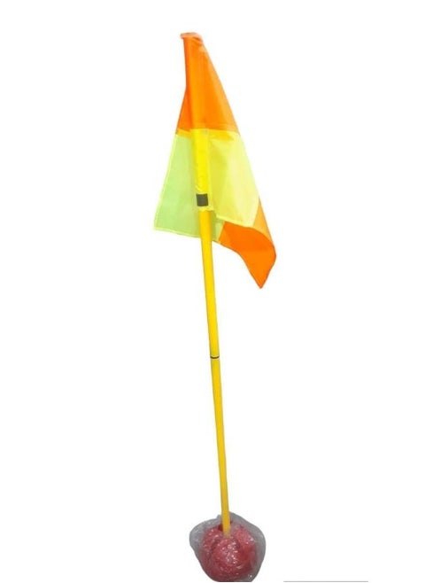 Corner Flag Footed With Rounded Base