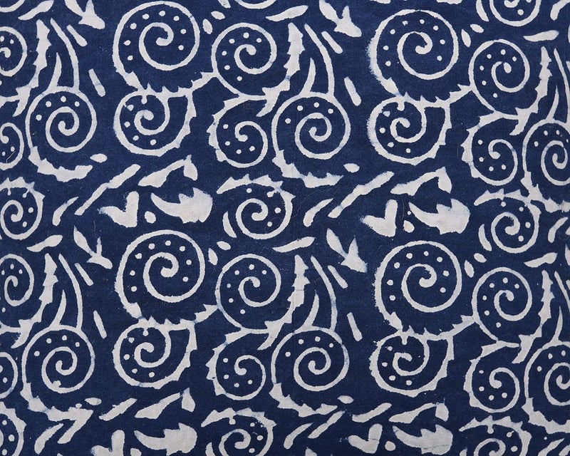 IMPEXART PVT LTD Cotton 16TC Cushion Cover 18x18 inch Blue Set of 1 - Image 4