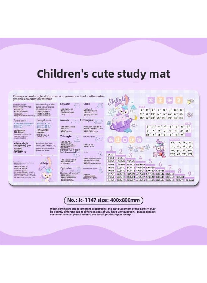 Study Desk Mat Oil-Proof Wash-Free Children's And Students Special Writing Desk Desktop Protection Mat Computer Office Tablecloth-Color:400x900mm-Pattern:Star Dew [anti-fouling, Odorless And Easy To Scrub]  - Image 1