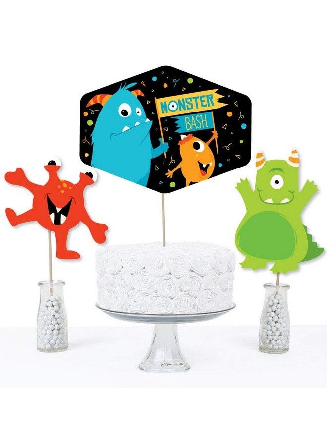 Big Dot of Happiness Monster Bash Little Monster Birthday Party Or Baby Shower Party Centerpiece Sticks Table Toppers Set Of 15  - Image 4