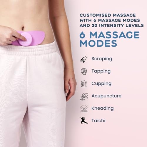 BPL Medical Technologies EVE Instant Period Pain Relief Device| Menstrual Cramp Relief Massager| Safe & Easy to wear| Portable & Light weight| Chemical Free| Wireless and Rechargeable - Pink - Image 2