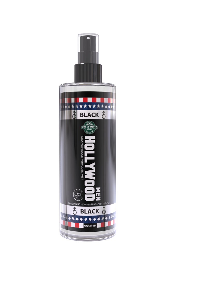Hollywood Black Body Mist for Men 236 ml