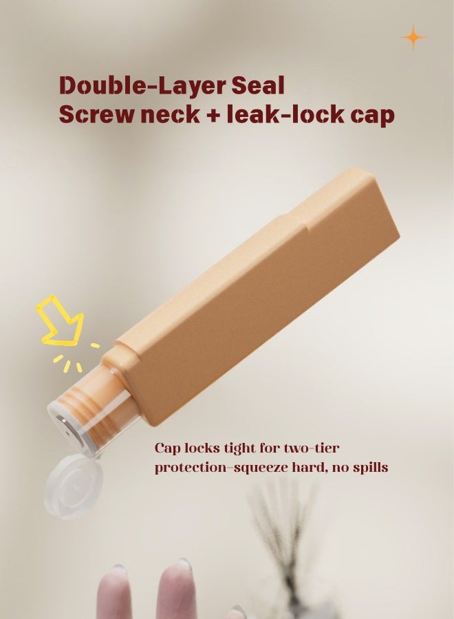 Silicone Travel Bottles Set 4 Pack - 60ML TSA Approved Leak Proof Squeeze Containers for Shampoo Lotion, Portable Toiletries for Airplane Carry On, Gift for Women (Beige& Purple) - Image 5